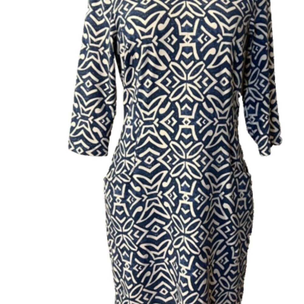 J McLaughlin Geometric Dress